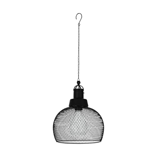 Eglo Solar Pendant Light Z_Solar, Hanging Garden lamp Outdoor, Balcony Decoration with Black Grid, Warm White, IP44