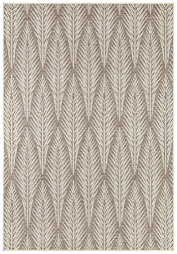 bougari Indoor and Outdoor Flat Weave Rug Pella Taupe Beige 160 x 230 cm