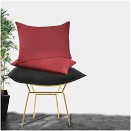 GC GAVENO CAVAILIA Easy Care Non Iron Plain Dyed Pair of Housewife Pillow Case, Luxury Super Soft Polycotton Pillows Cover, 50x75 Cm, Burgundy