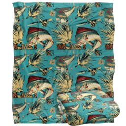 Jq Licensing - Jl-Jp-Jq Dorado Fishing Tiki Silky Touch Super Soft Throw Blanket 152 X 127 Cm