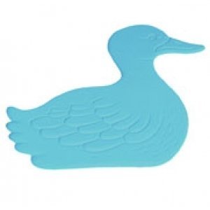 MSV 952/140313 Calcium Carbonate Ducks Non-Slip Bath Mats, Set of 5, White