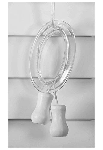 Iba Innovations Blind Cord Winder - No Wall Damage Safety Blind Cord Wrap Cleat Alternative (Clear, 4 - Pack)