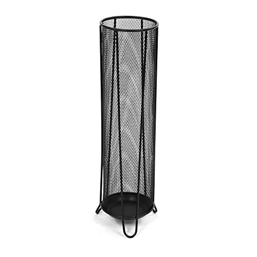 Mind Reader Thin Metal Mesh Umbrella Holder, Black