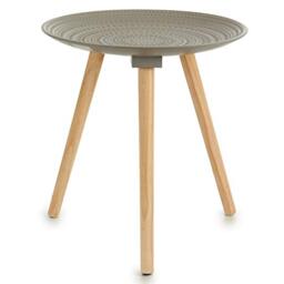 TU TENDENCIA UNICA Gift Decor S3603146 Side Table, Grey, 40 x 42 x 40 cm, Various Materials