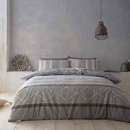 Pineapple Elephant Kadin Cotton Double Duvet Set Natural