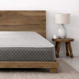 Starlight Beds Nebraska Sprung King Size Mattress with Memory Foam Layer. 20cm Deep Soft Comfort Hybrid Mattress - 150 x 200cm (5ft x 6ft6), Grey