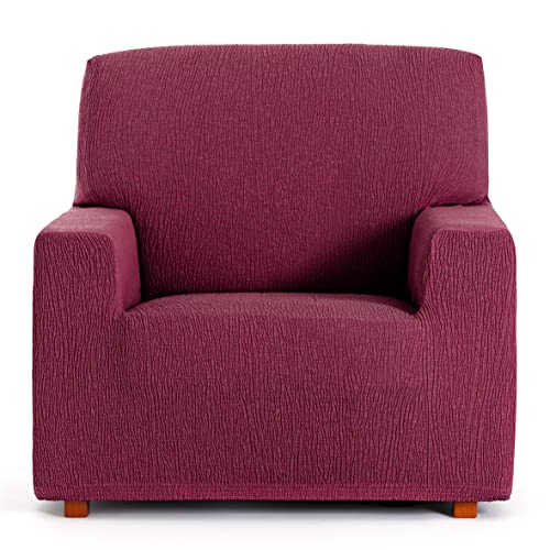 Eysa Llion Sofa Cover, Lycra, Red 8, 1 Seater