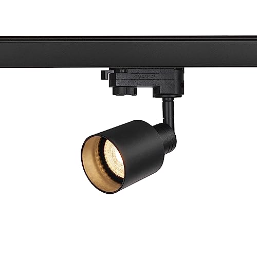 SLV 3-Phase System Spot Puri Track QPAR51 Glass/Spotlight, LED spot, Ceiling Spotlight, Ceiling Light, Track System, Indoor Lighting / GU10 10W Black