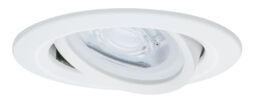 Paulmann 93639 Nova Recessed Ceiling Spotlight Round White Without Bulb Max. 35 W GU10 Recessed Ceiling Light Aluminium Matt