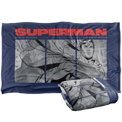 LOGOVISION Superman Man Of Steel Comic Silky Touch Super Soft Throw Blanket 91 x 147 Cm