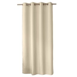 Enjoy Home Basic Polyester Curtain with 8 Silver Eyelets Diameter 4 cm 140 x 240 cm Ecru