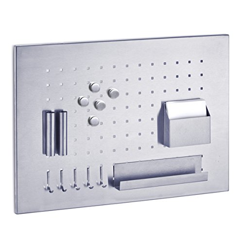 Zeller 11125 Stainless Steel Memo Board 50 x 35cm with Utensils