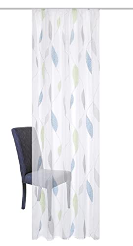 HOMEbasics - Printed Voile Curtain Paolo - Ideal for Stylish Living Rooms - Easy Assembly