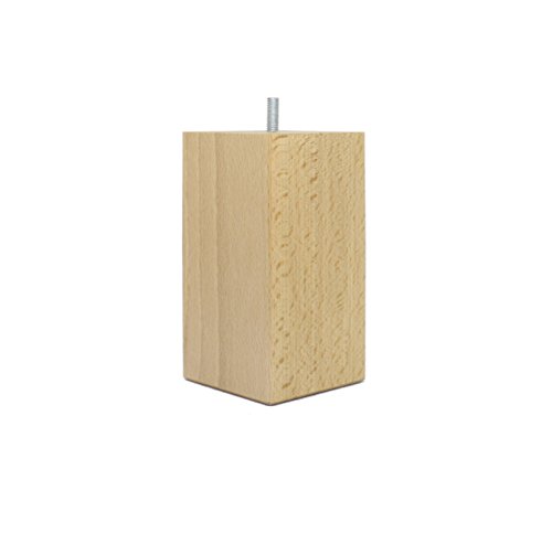 La Fabrique de Pieds The Making of Feet Set of 4 foot bed, Lacquered Wood, Clear, 15 x 8 x 8 cm