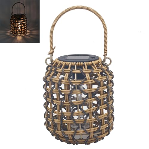 Lesser & Pavey Solar Led Lantern Duo Outdoor Lights For Garden Decorations - Decorative & Durable Garden Leds For All Seasons - Waterproof Solar Lights For Pathways, Patios, Fences, and Walls