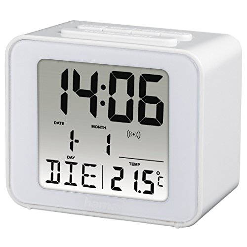 "Hama ""Cube Radio Alarm Clock, White"