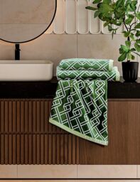 Ted Baker Ribbon Stripe Towel Green