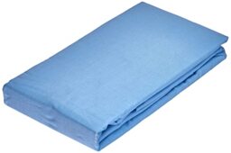 Miracle Home Soft and Comfortable 50% Polyester Fitted Sheet 105cm Sky Blue
