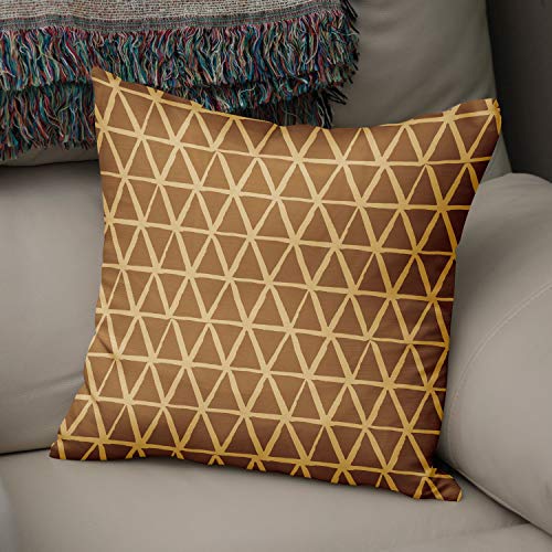 Bonamaison Decorative Cushion Cover Brown Tones, Throw Pillow Covers, Home Decorative Pillowcases for Livingroom, Sofa, Bedroom, Size:50x50 Cm - Designed and Manufactured in Turkey