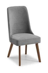 Julian Bowen Huxley Dining Chairs, Set of 2, Grey - H96 x W50 x D63cm