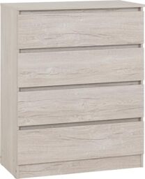 Seconique Malvern 4 Drawer Chest in Urban Snow