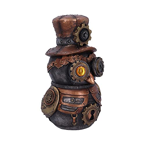 Nemesis Now Hootle 22.7cm Steampunk Owl with Top Hat Figurine, Bronze D5413T1