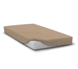 Microfibre Fitted Sheet 82 g – Soft, Breathable, Easy to Iron – Beige – Bed Sheet 140 x 190 cm – 30 cm Corner – Washable, Quick Dry, Easy Care