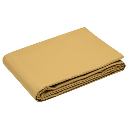 STOF - Duvet cover – Size 240 x 220 cm – Quality cotton percale – 100% Oeko-Tex certified cotton – Mustard colour – Elysee model – Bed linen for the home – Double bed – Double