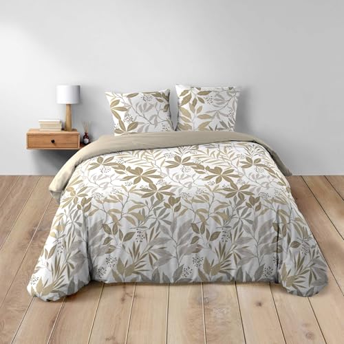 Douceur d'Intérieur, 3-Piece Bedding Set (240 x 220 cm) Voltine Honey, 100% Cotton