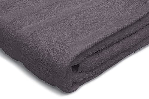 Plain Shower Towel 500 g 100% Cotton 70 x 140 cm Anthracite Grey