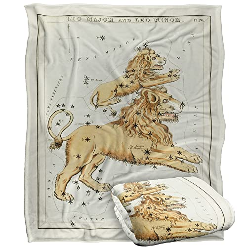 Bcreative - Graffitee Studios - S Hall Graffitee Studios Vintage Leo Zodiac Silky Touch Super Soft Throw Blanket 152 X 127 Cm