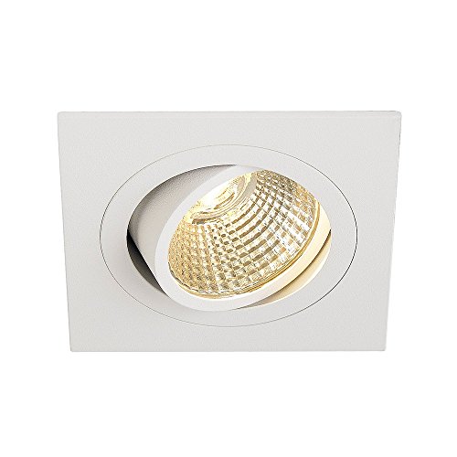 SLV Recessed Ceiling Light New TRIA 1 Set/LED Spotlight, floodlight, Ceiling Spotlight, recessed Light, Indoor Lighting / 2700K 14W 1030lm White dimmable 38 Degrees