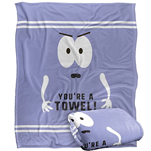 South Park Towelie You'Re A Towel Silky Touch Super Soft Throw Blanket 152 X 127 cm, White