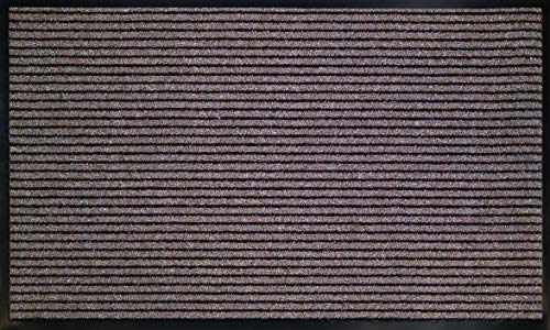 ID MAT Doormat, 34% fibers, Scratch Resistant monofilament, 66% Absorbent Polypropylene on PVC Sole, Brown, 90 x 150 cm