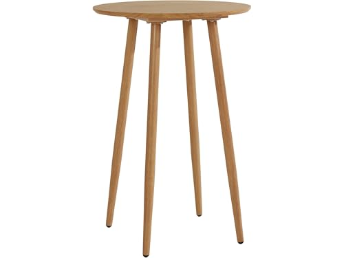Loft24 Monza round Bar Table Oak, 60x60x90cm (DxWxH)