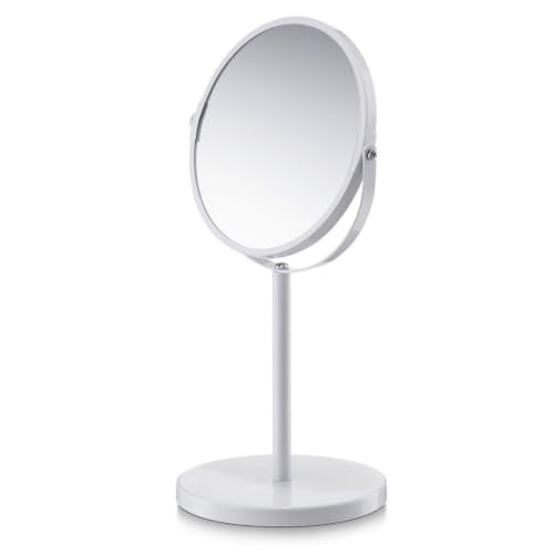 Zeller Vanity Mirror, Metal, White, 15 x 35 cm