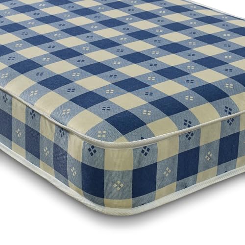 eXtreme comfort ltd Essentials DualSleep Double Sided 15cms Deep Innerspring Maximum Value Mattress, Plush Feel, Blue/White, 15cms Deep, 3ft Single 3ft x 6ft, 90cms x 190cms