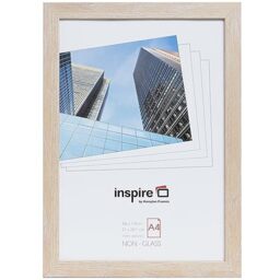Hampton Frames OSLO A4 (21x30cm) Natural Wood Effect Picture Poster Photo Frame Plexi (Non-Glass) OSLA4NG