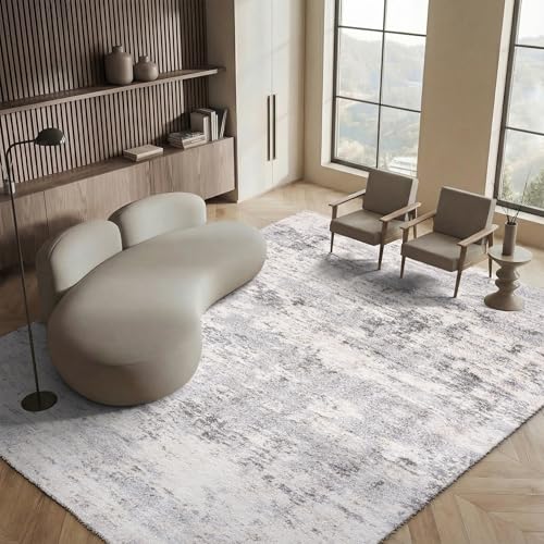 Safavieh Moroccan Shaggy Rug for Living Room Dining Room Bedroom - Berber Shag Collection, High Pile, Ivory, 72 x 108 Inch