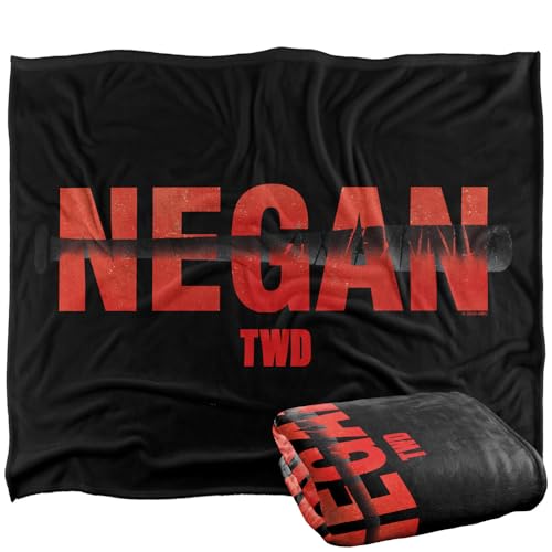 The Walking Dead Negan Bat Silky Touch Super Soft Throw Blanket 91 x 147 Cm