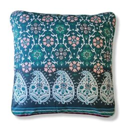 Bassetti Laglio V1 9320682 Cushion Cover for Decorative Cushions Made of 100% Cotton Maco Satin in Green Dimensions: 40 cm x 40 cm