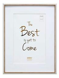 Deknudt Frames S46WG1P1_30.0x40.0 Photo Frame, Resin, White/Natural, 30 x 40 cm 20 x 30 cm