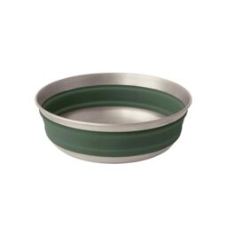 Sea to Summit Detour Stainless Steel Collapsible Bowl, Medium (22 fl oz), Laurel Wreath Green
