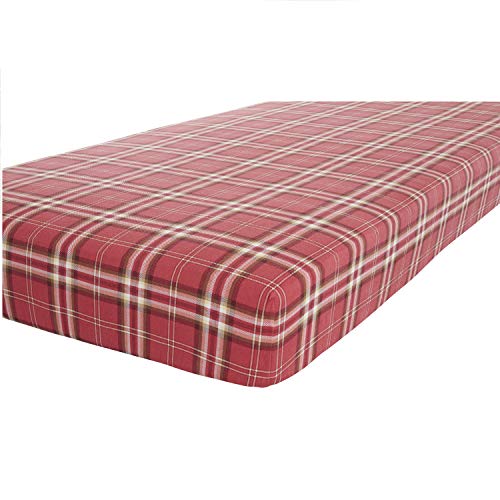 Canterbury Check Fitted Sheet and Pillowcase White 120x200+50x80