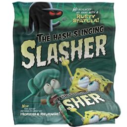 Spongebob Hash Slinging Slasher Silky Touch Super Soft Throw Blanket 152 X 127 Cm
