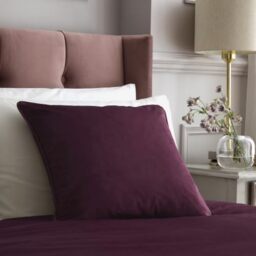 Soiree Melanie Berry Cushion Cover, 43 x 43cm, Polyester, Piping Trim
