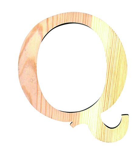 Artemio 19 cm Wooden Letter Q in Upper Case, Beige
