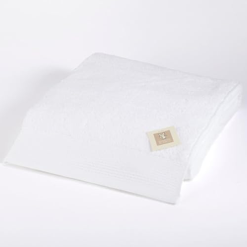 Burrito Blanco - Shower Towel - Bath Towel 70 x 140 cm Soft Terry Towel, 100% Cotton, White