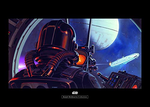 Komar Wall Picture Star Wars Classic RMQ TIE-Fighter Pilot Design for Children's Room/Teenager's Room Decoration without Frame Available in 3 Sizes, Colourful, WB158-70x50