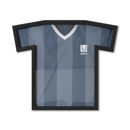 Umbra T-Frame, Unique T-Shirt Display Case to Showcase Adult Sized T-Shirts (Small to Large), Black
